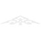 Ekena Millwork Pitch Whitman Architectural Grade PVC Gable Pediment, 36"W x 7 1/2"H x 1"P (5/12) GPP036X008X100WHI - alternate 4